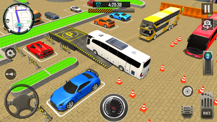 大 巴士 停车  3D截图2