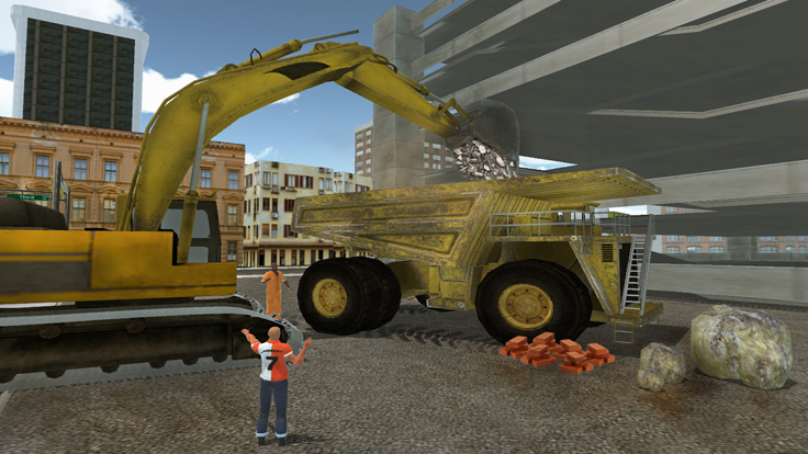 Real City Crane excavator operator simulator截图3