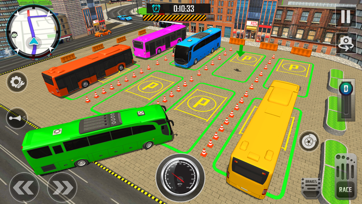 大 巴士 停车  3D截图1