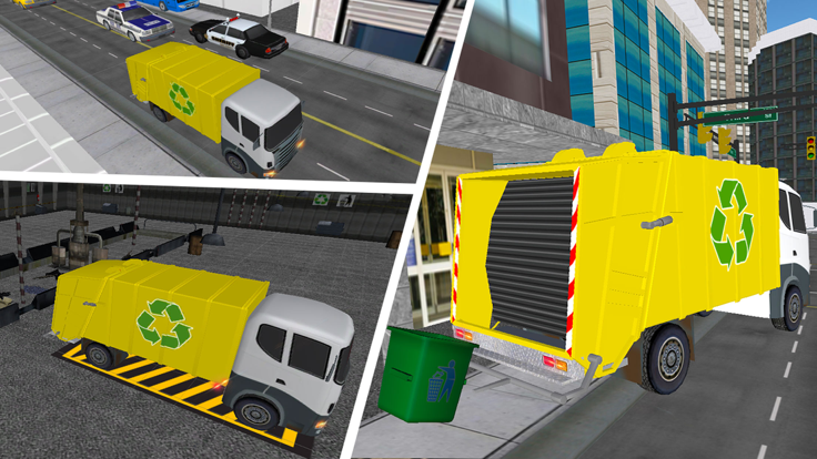 Modern City Garbage Dump Truck Driver 3D Simu截图4