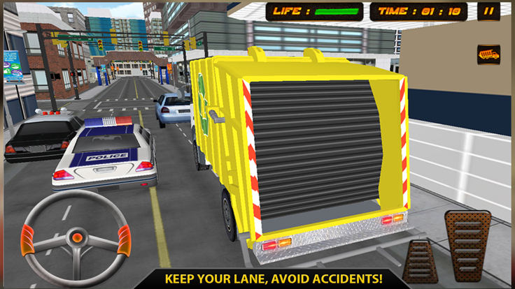 Modern City Garbage Dump Truck Driver 3D Simu截图5