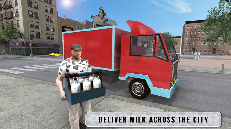 送牛奶者运输3d截图1