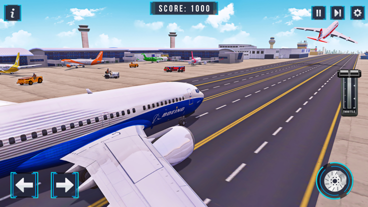 Airplane Flight Flying Game 3D截图3