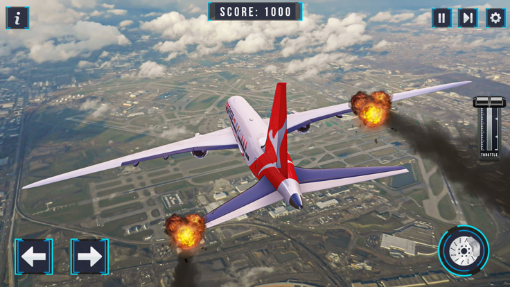 Airplane Flight Flying Game 3D截图1