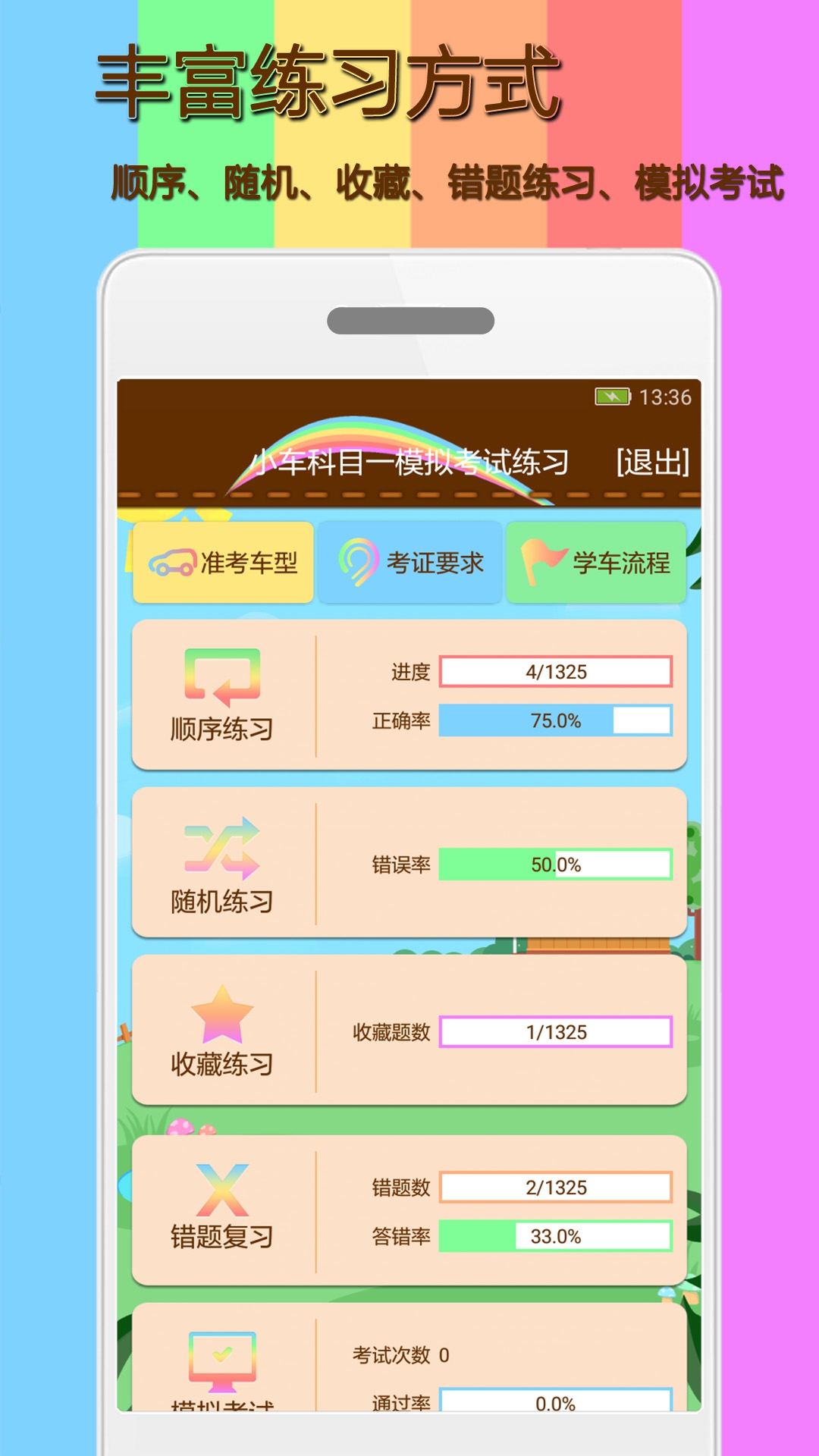 科目一模拟考试练习v1.9.9截图5