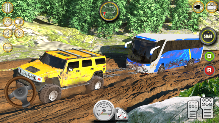 Offroad Mud Bus Simulator Game截图2