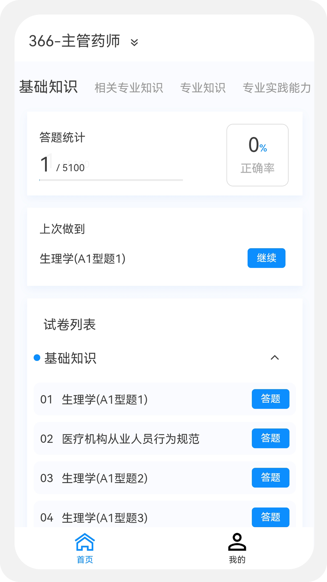 主管药师原题库v1.0.0截图1