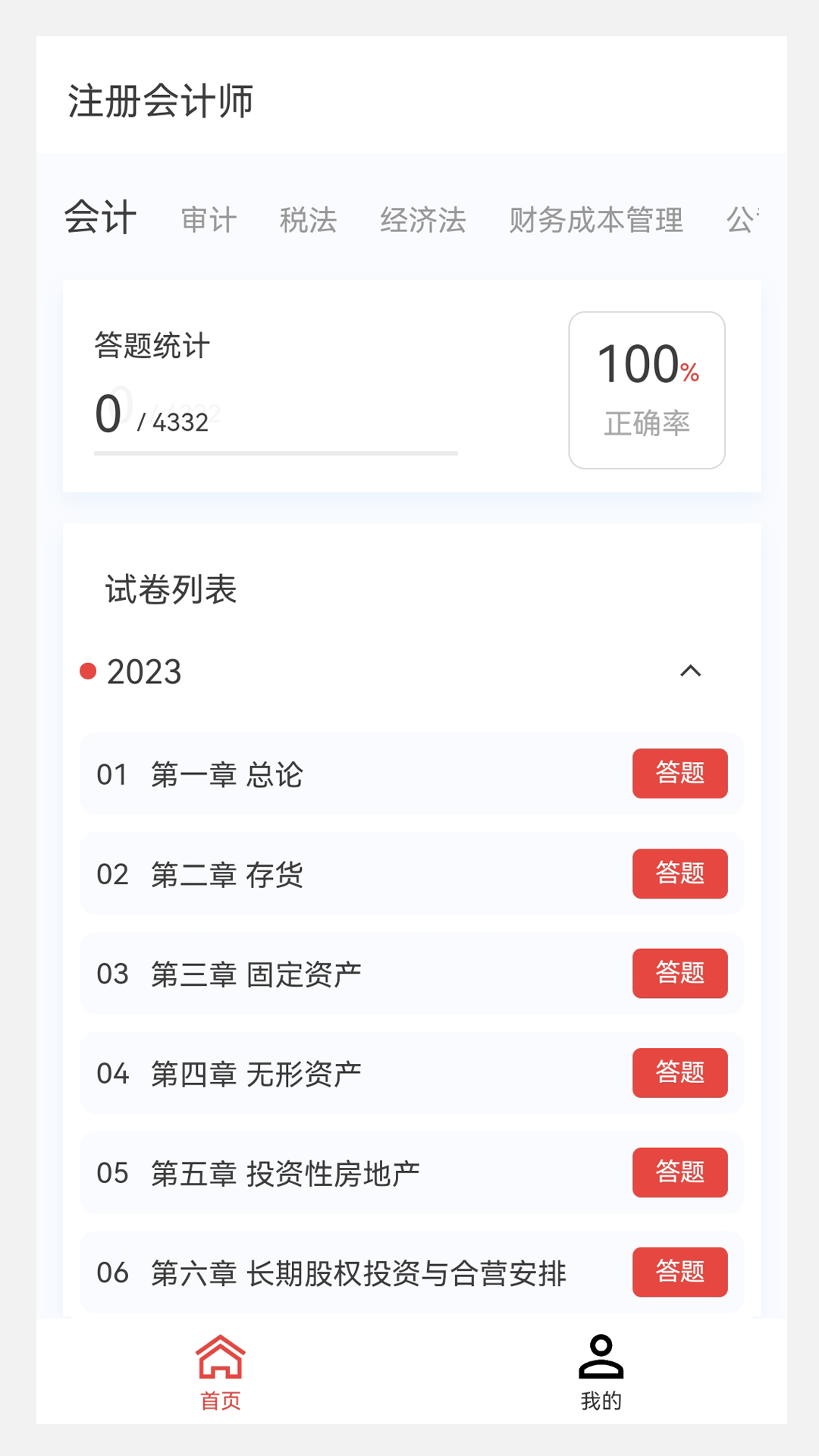 注册会计师原题库v1.0.0截图1