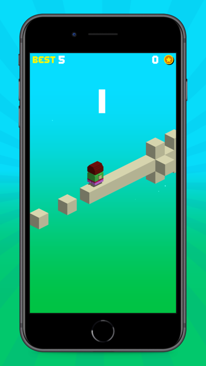 Crossy Cube Bridge Poly 3D截图5