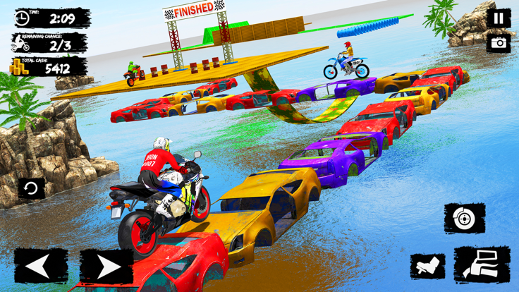 Mega Ramp Bike Stunt Race 3D截图4