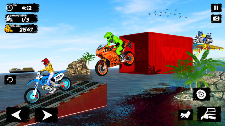 Mega Ramp Bike Stunt Race 3D截图2