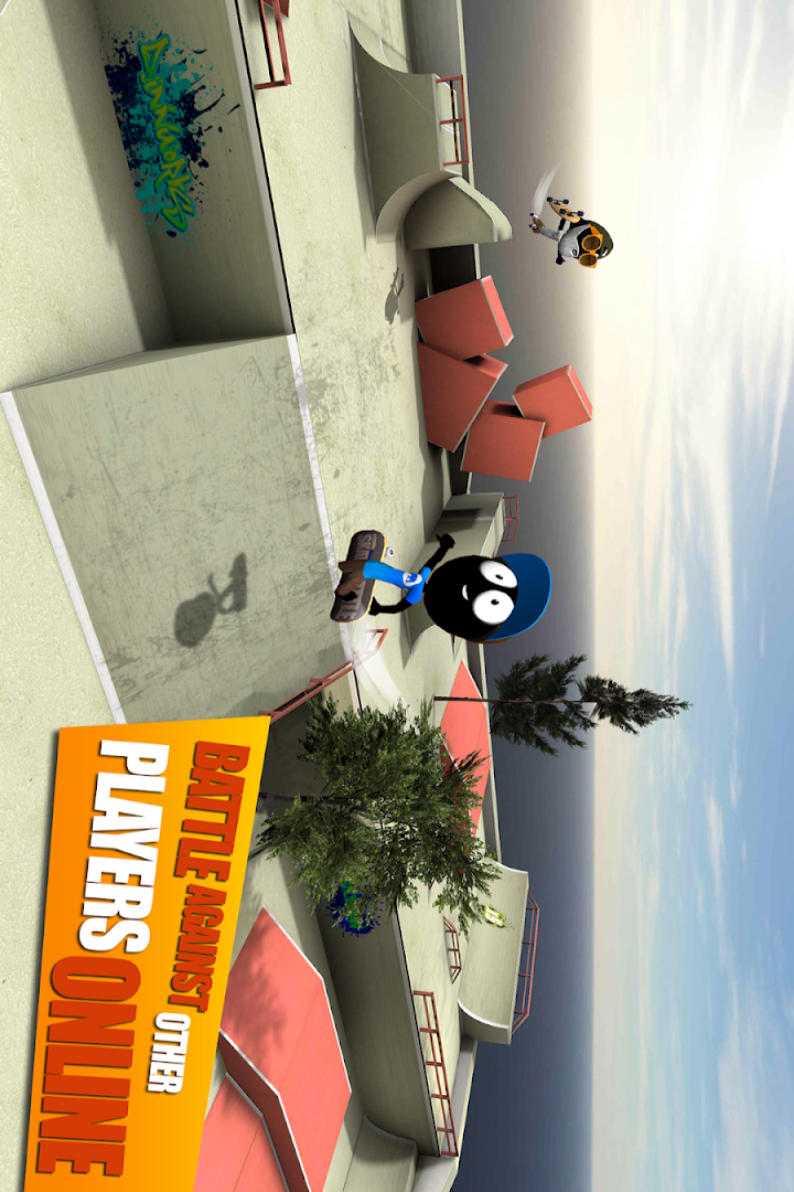 Stickman Skate Battle截图1