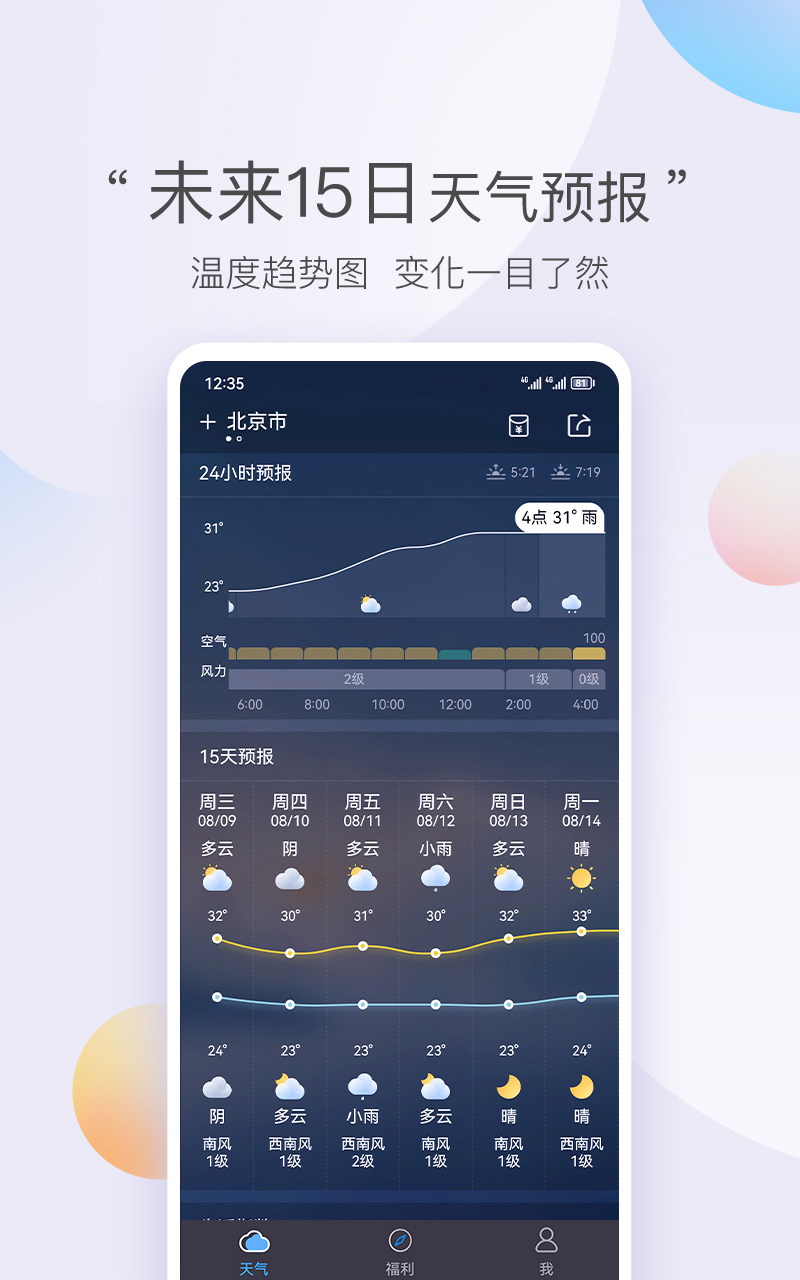 墨迹天气极速版v8.0108.02截图3