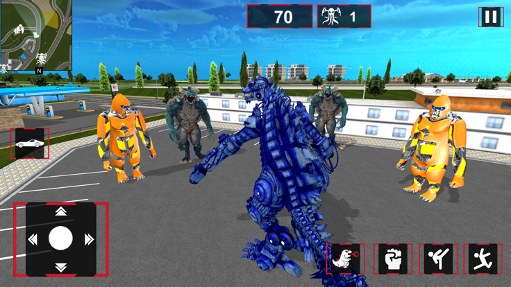 Gorilla vs Kaiju City Rush截图3