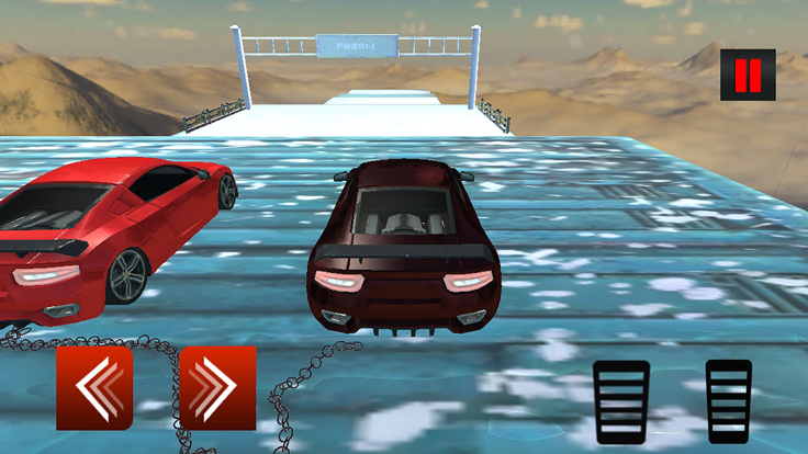 Chained Car Race In Snow截图1