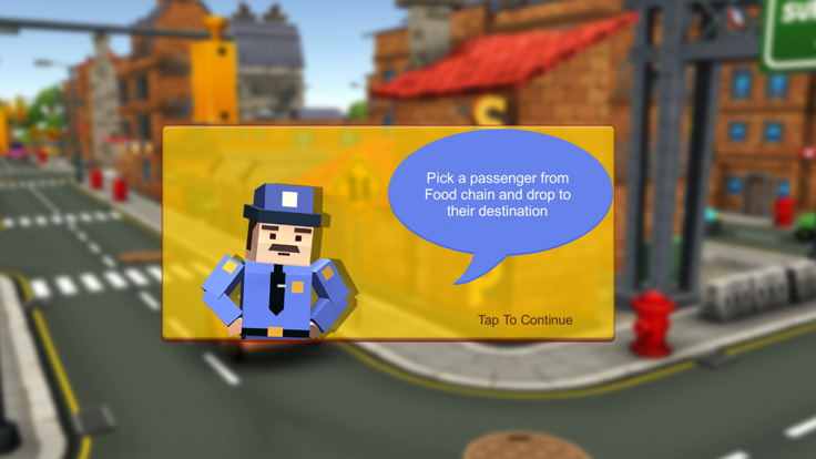 Blocky Taxi Drive Simulator 3D截图2