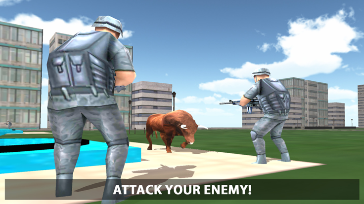 Crazy Angry Bull Attack 3D Run Wild and Smash截图2