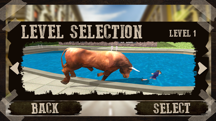 Crazy Angry Bull Attack 3D Run Wild and Smash截图1