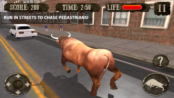 Crazy Angry Bull Attack 3D Run Wild and Smash截图5