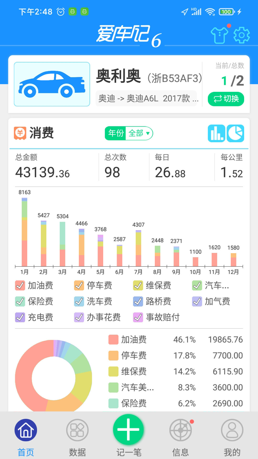 爱车记油耗版截图1