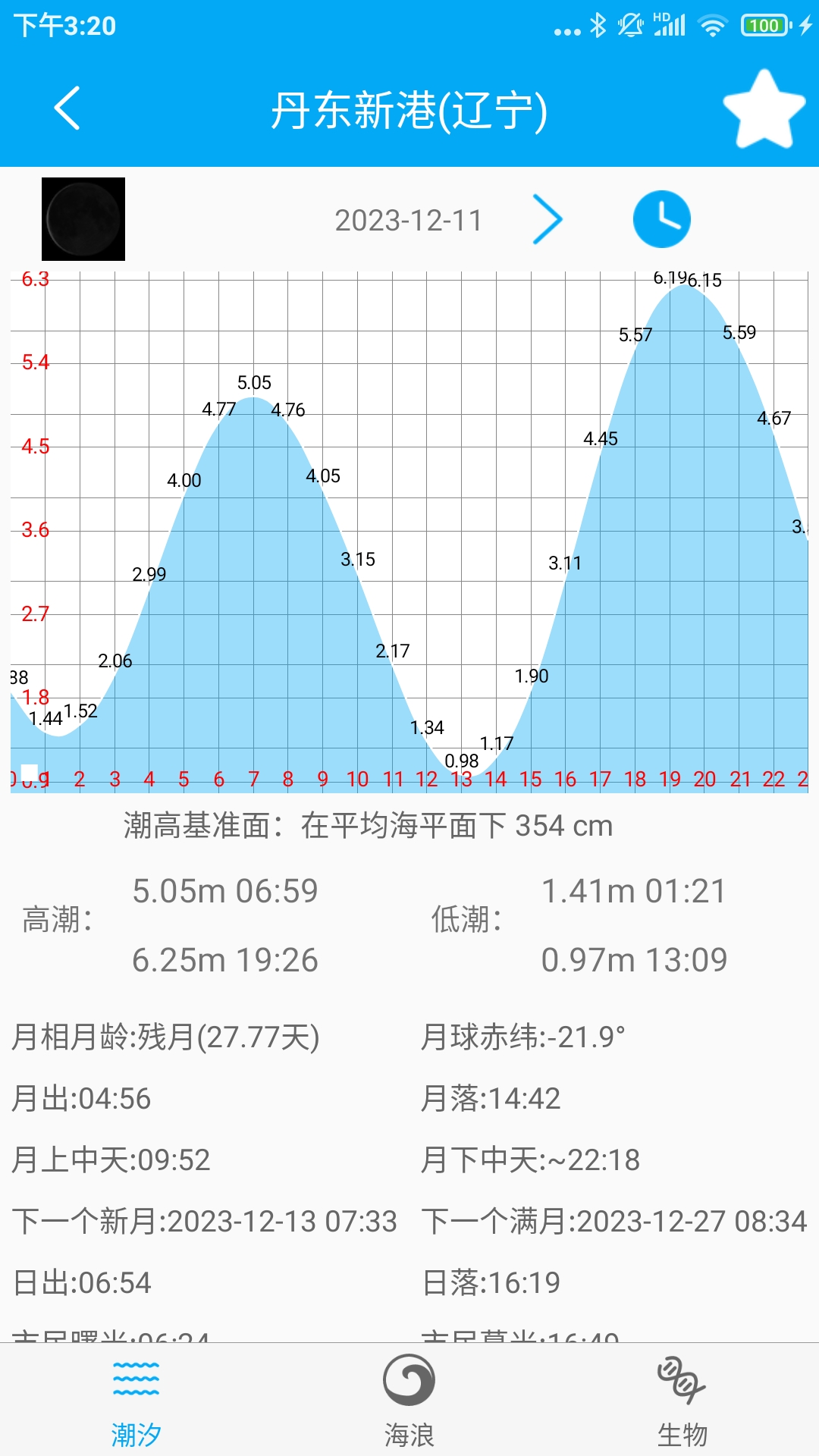 月相潮汐表v4.1截图1