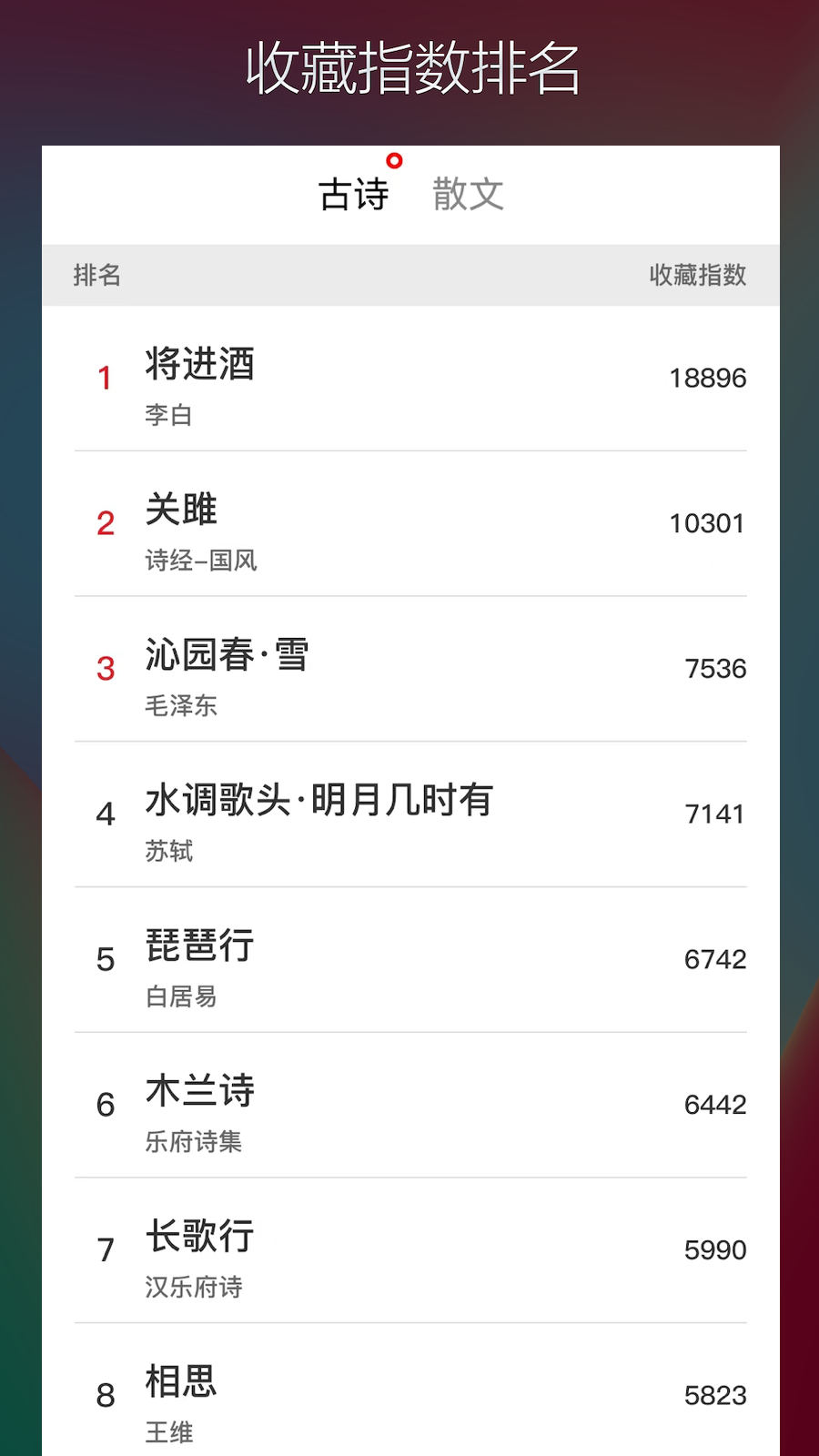 古诗词典名篇朗读1000首截图3