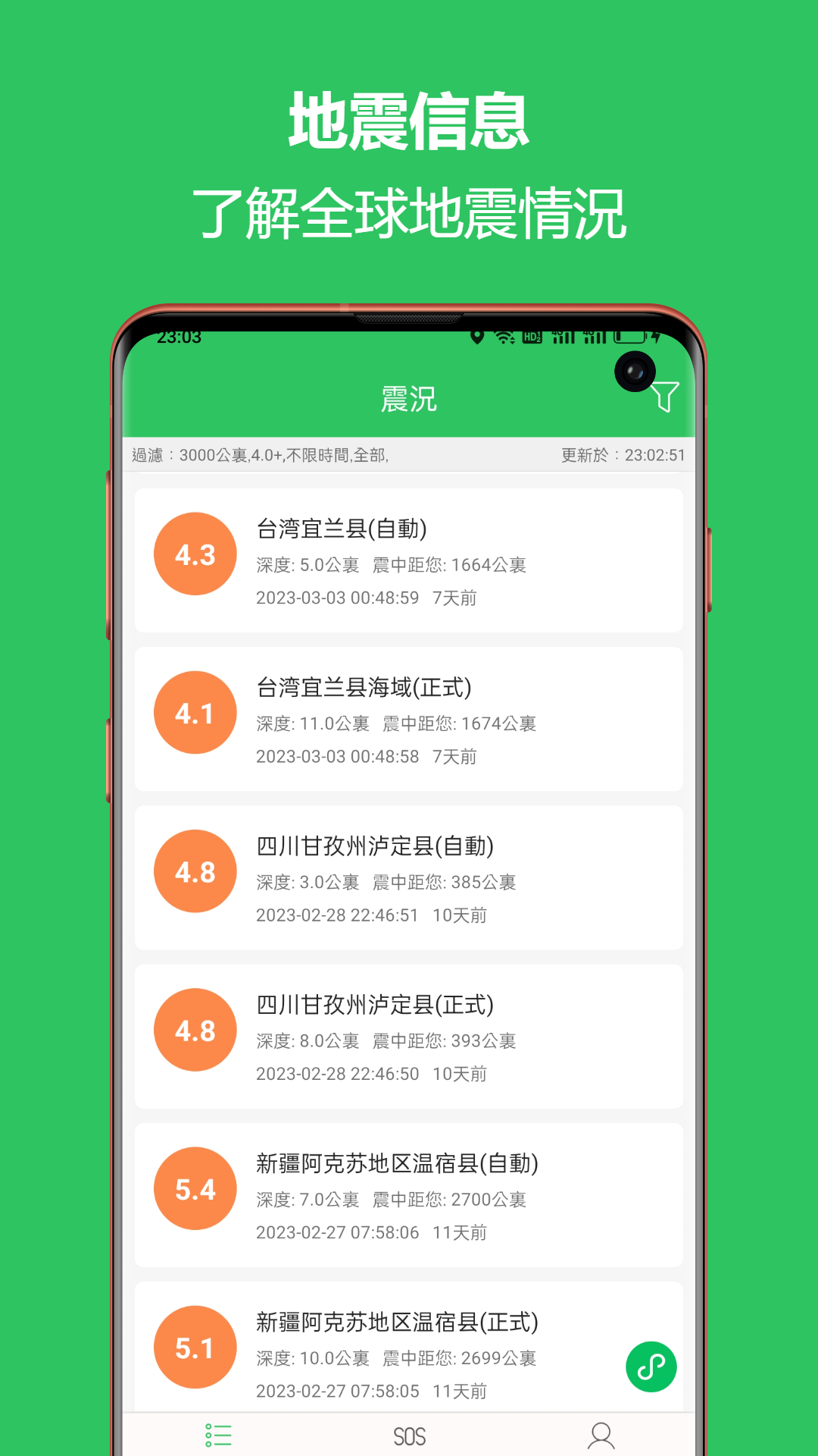 地震预警助手v2.6.03截图5