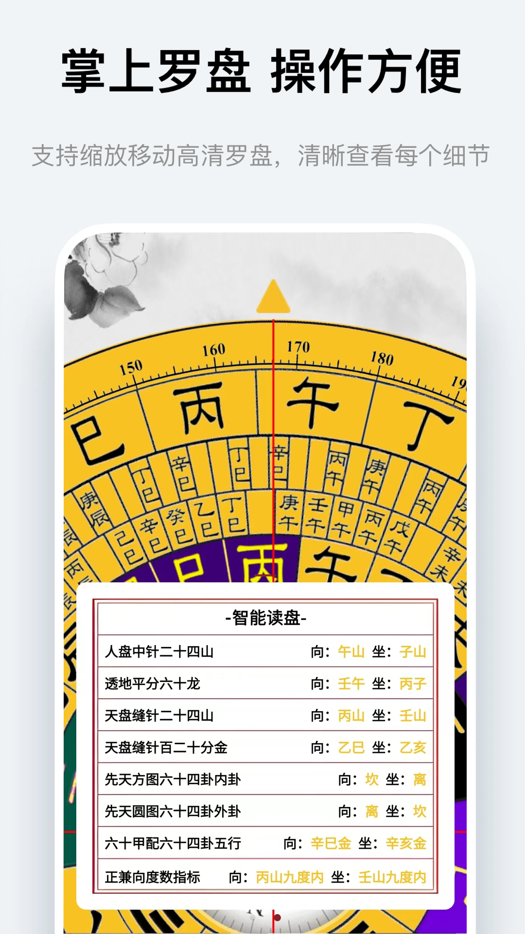 风水罗盘指南针截图4