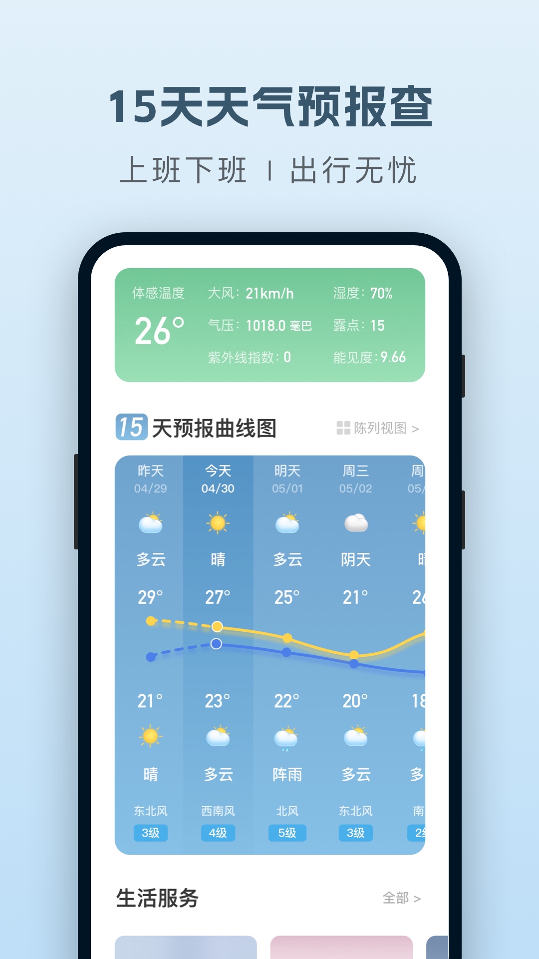 纯净天气预报截图3