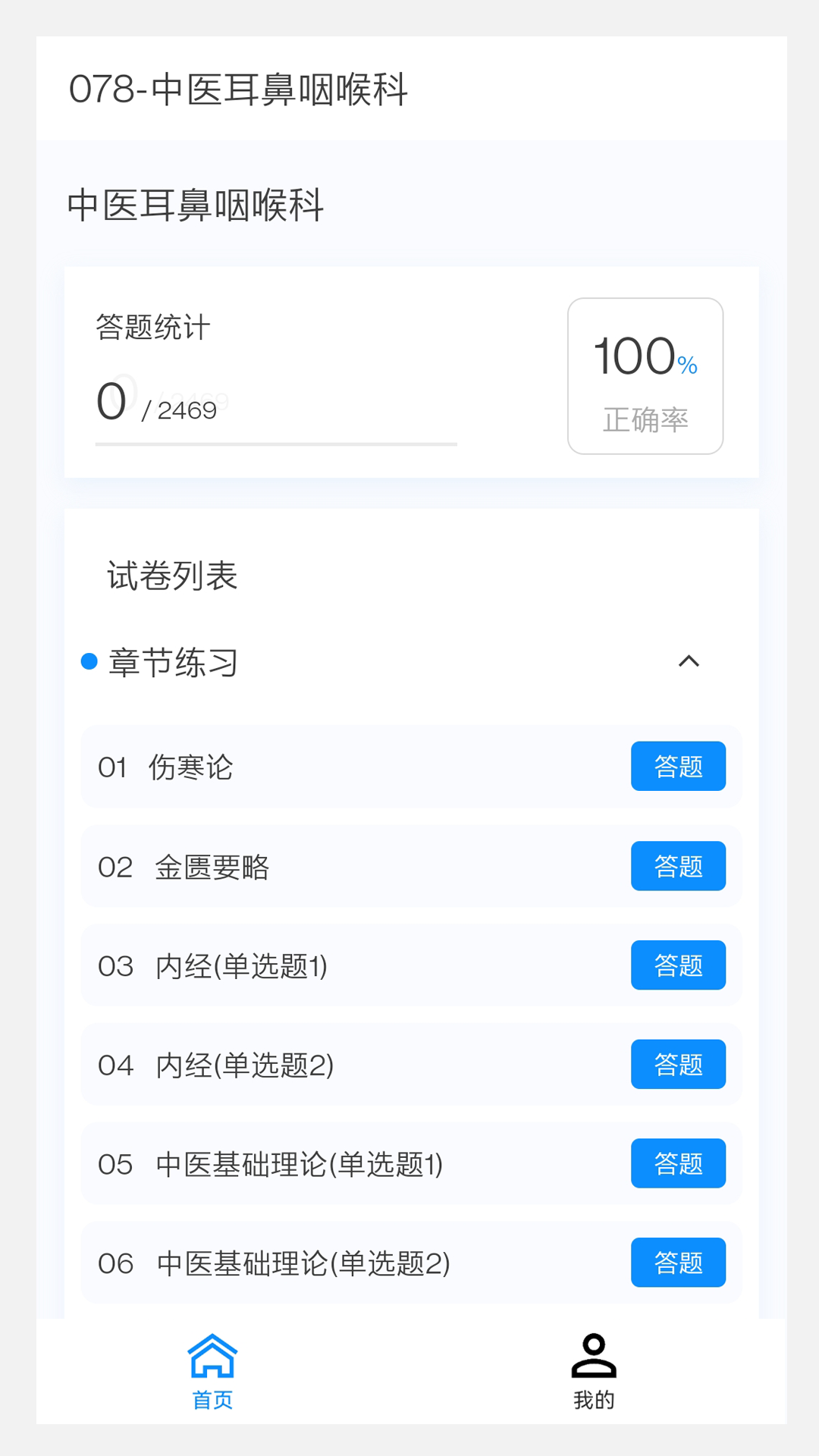 中医耳鼻咽喉科学新题库v1.5.0截图4