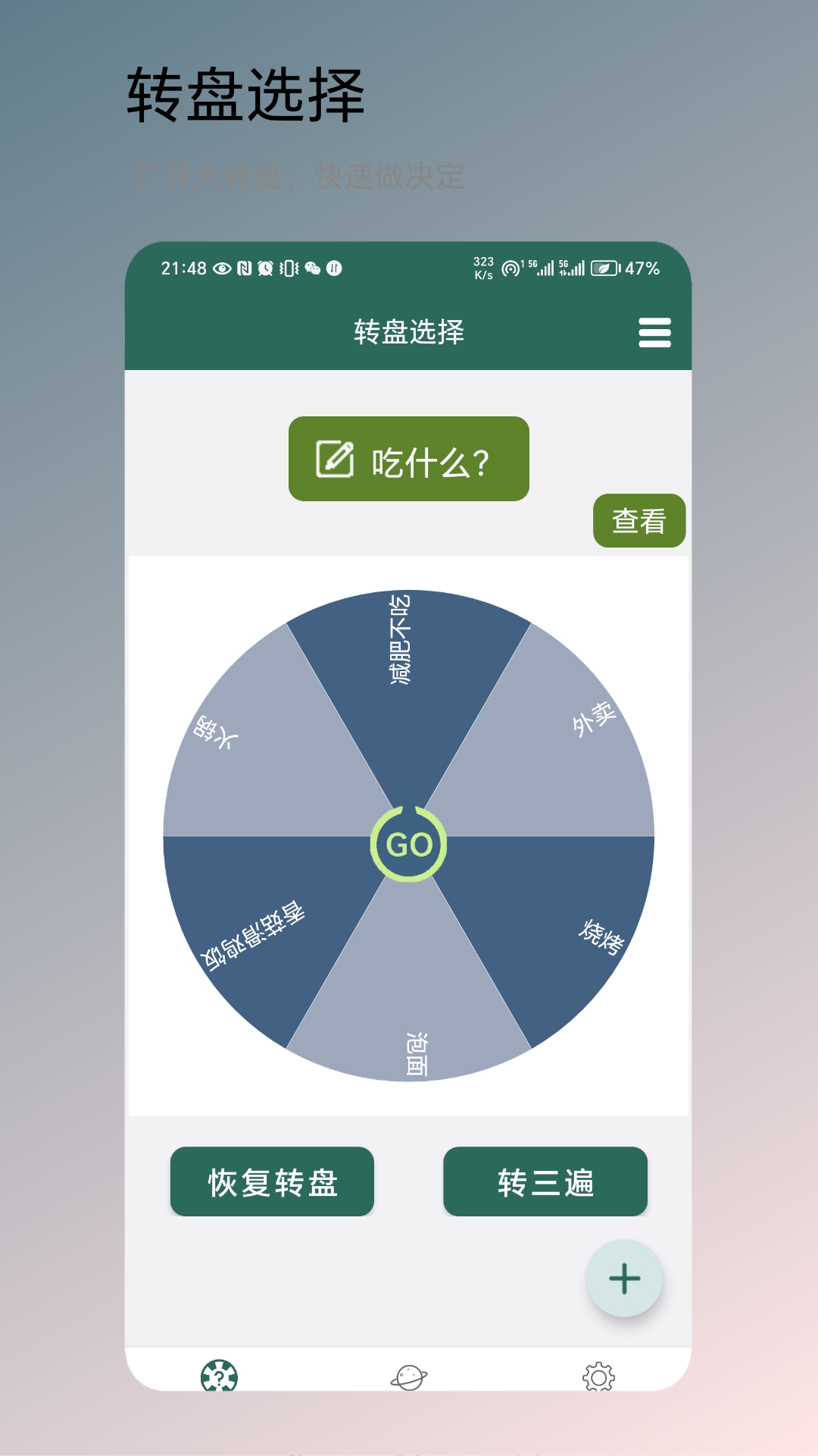 转盘决定截图3