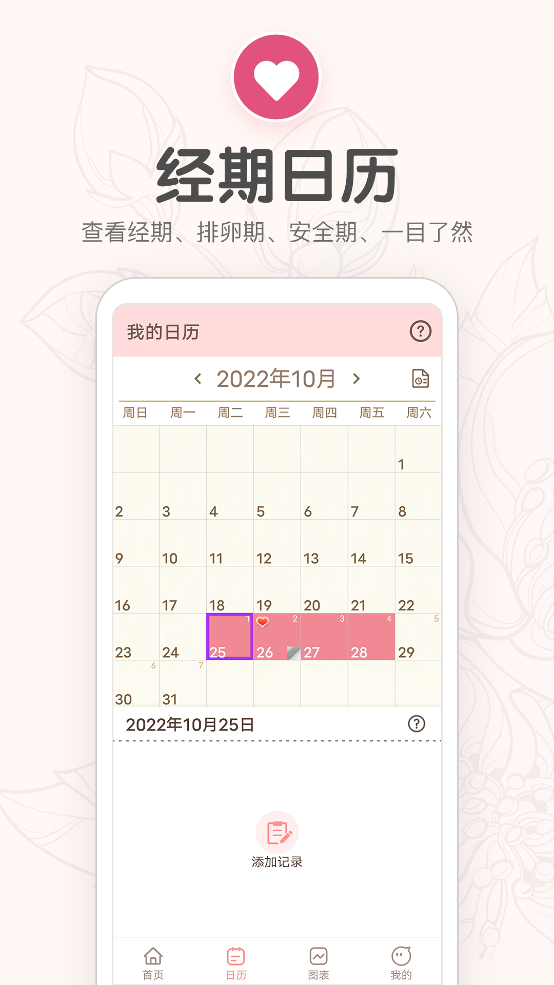 月经期提醒日历v5.6截图3