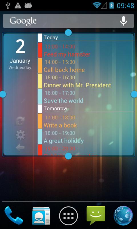 桌面日程插件  Clean Calendar Widget Pro截图2