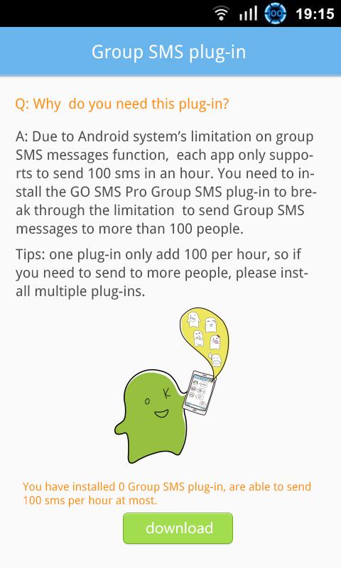 短信群发短信插件9 GO SMS Group sms plug-in 9截图1