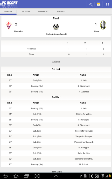 实况足球比分 FC SCORE截图2