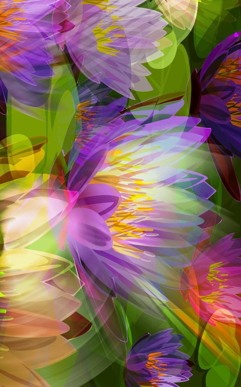 123 Digital Art Flowers Live Wallpaper截图1