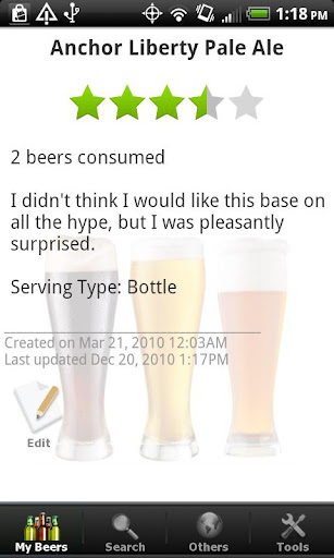 啤酒 - 名单，评级及评论截图2