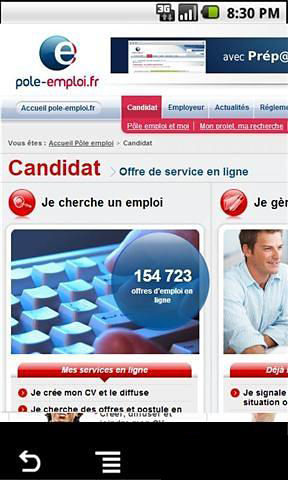 Pole-Emploi在线2013年截图1