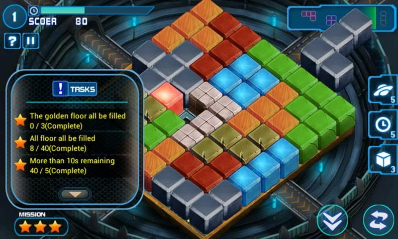 俄罗斯方块3D版  Tetris Space-3D Blocks截图4