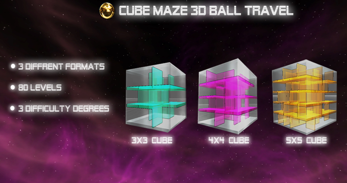 立方体迷宫3D球旅行 Cube Maze 3D Ball Travel截图3