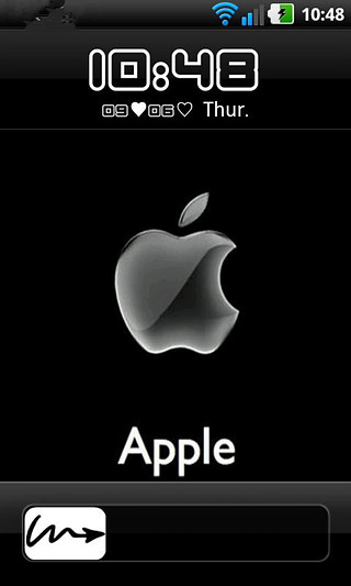 HD苹果特效锁屏截图6
