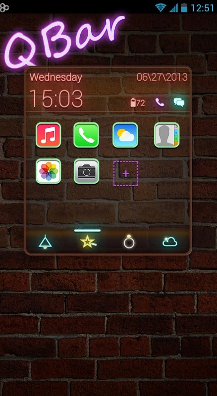 Q Bar Toucher Pro Theme截图4