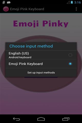 Emoji Pink Keyboard截图3