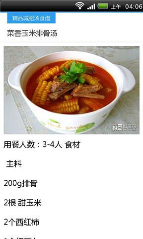 精品减肥汤食谱截图2