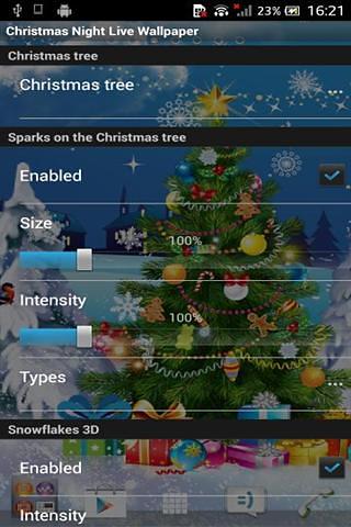 Christmas Night Live Wallpaper截图3