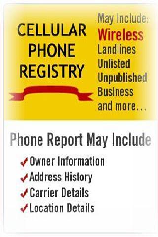 Cellphone Registry  手机注册截图1