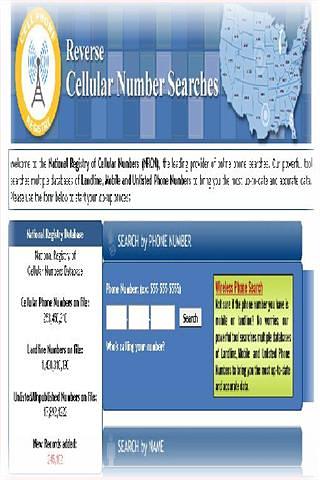 Cellphone Registry  手机注册截图2