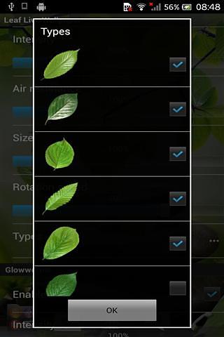 叶动态壁纸 Leaf Live Wallpaper截图1