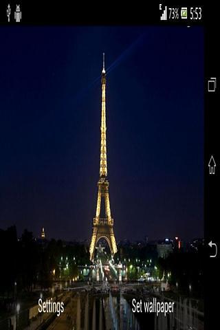 HD Eiffel Tower Live Wallpaper截图1