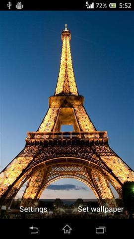 HD Eiffel Tower Live Wallpaper截图2